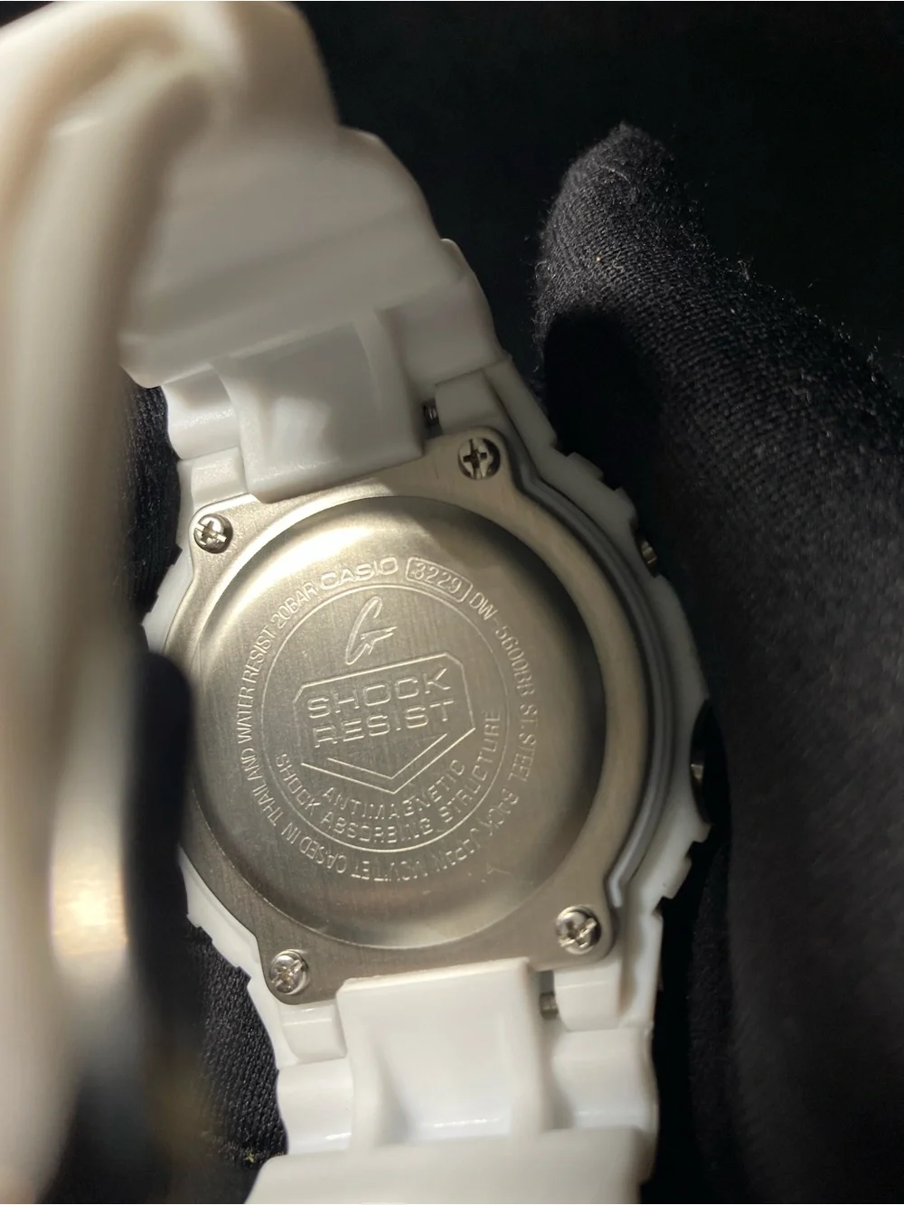 Blue and White G Shock Dw5600